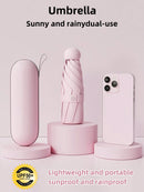 Mini Guarda-Chuva Rosa Anti-UV