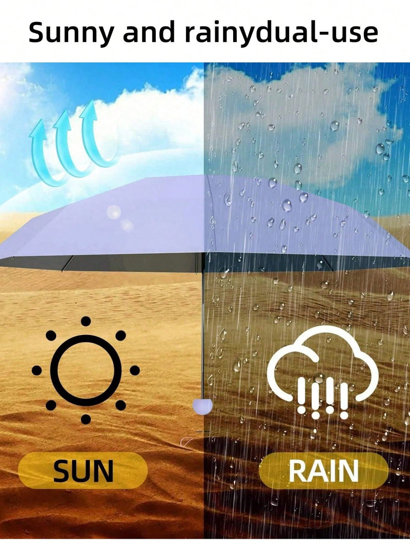 Mini Guarda-Chuva Rosa Anti-UV