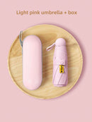 Mini Guarda-Chuva Rosa Anti-UV