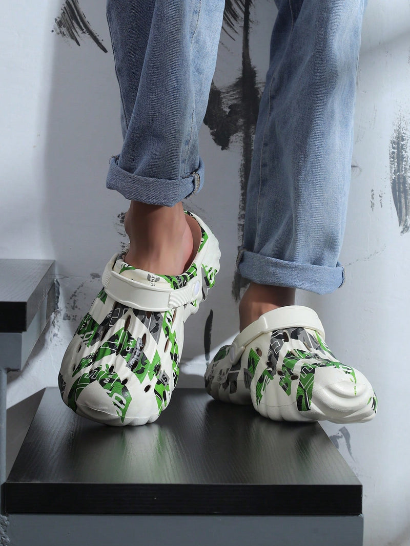 Sandalias deportivas huecas para hombre, suela gruesa, antideslizantes, resistentes al desgaste, transpirables, para playa, verano, novedad