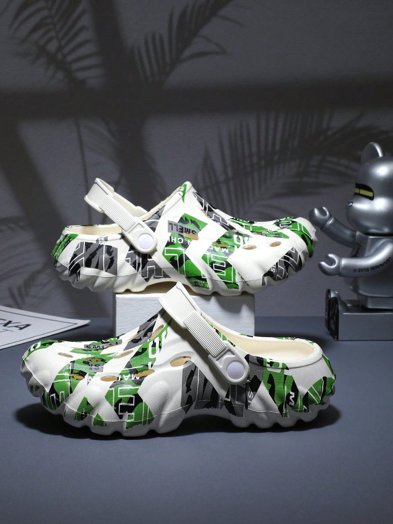 Sandalias deportivas huecas para hombre, suela gruesa, antideslizantes, resistentes al desgaste, transpirables, para playa, verano, novedad