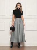 Long umbrella shaped skirt for women