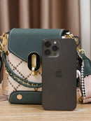 Bolso bandolera para teléfono móvil con llavero para mujer [2398]