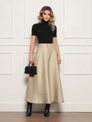 Long umbrella shaped skirt for women
