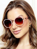 Óculos Octogonal Vintage Feminino