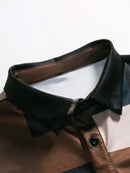 Polo Shirt with Geometric Print