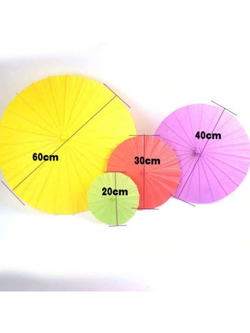 1 paraguas de papel blanco de 24 pulgadas, ideal para pintar, ideal para bodas, como regalo de cumpleaños creativo. Ideal para recuerdos de boda, estilo japonés y chino.