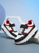 Zapatos juveniles con estilo 2024, zapatillas deformables con ruedas dobles, calzado deportivo y de ocio versátil para niños y niñas adolescentes.