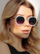 Óculos Octogonal Vintage Feminino