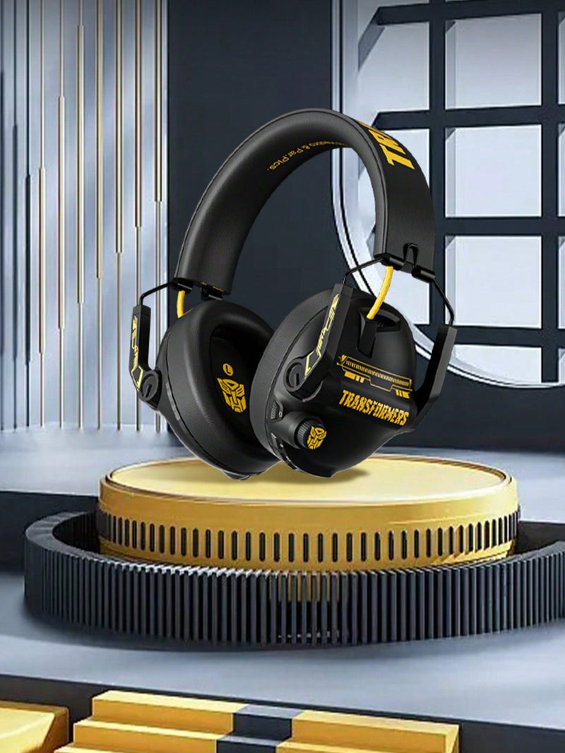 Auriculares Bluetooth TRANSFORMERS Bumblebee TF-G03, para juegos, con efecto de audio espacial, batería de larga duración, música de baja latencia, micrófono HD desmontable, ajustables, estilo mecánico, inalámbricos para computadora.