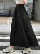 DAZY Women's Solid Color Umbrella Work Skirt