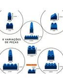 Juego de bloques de construcción para decorar habitaciones infantiles, regalos de Navidad