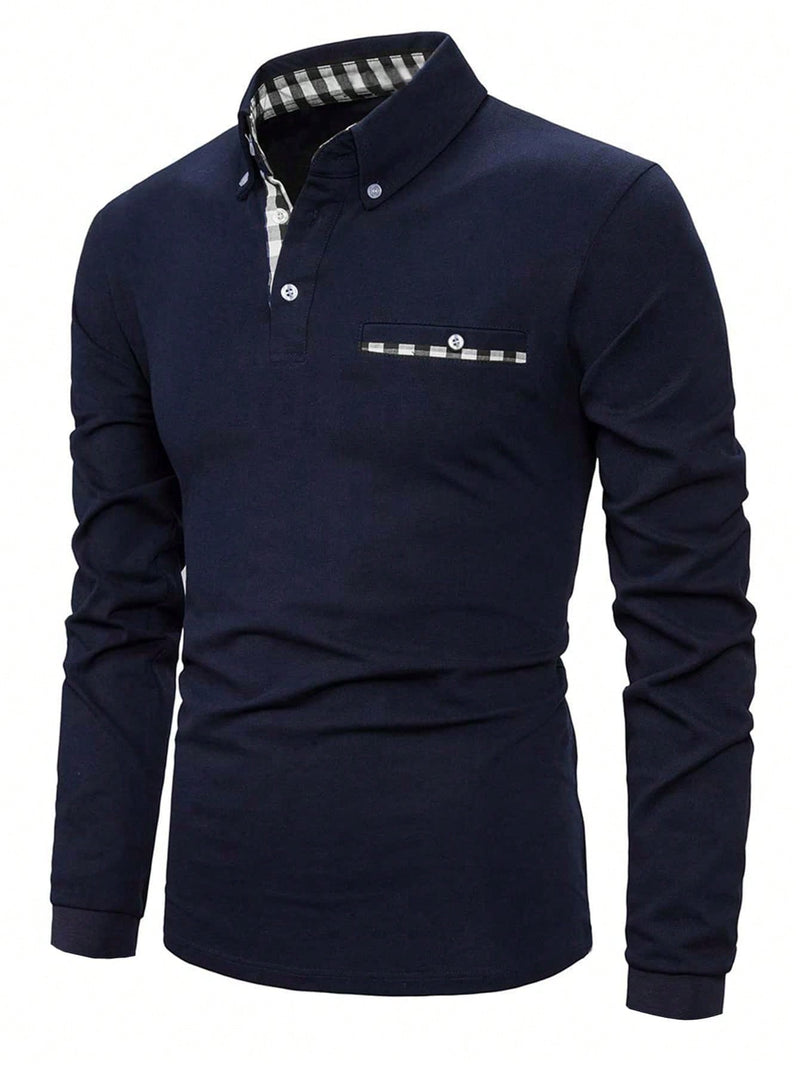 Camisa polo a cuadros