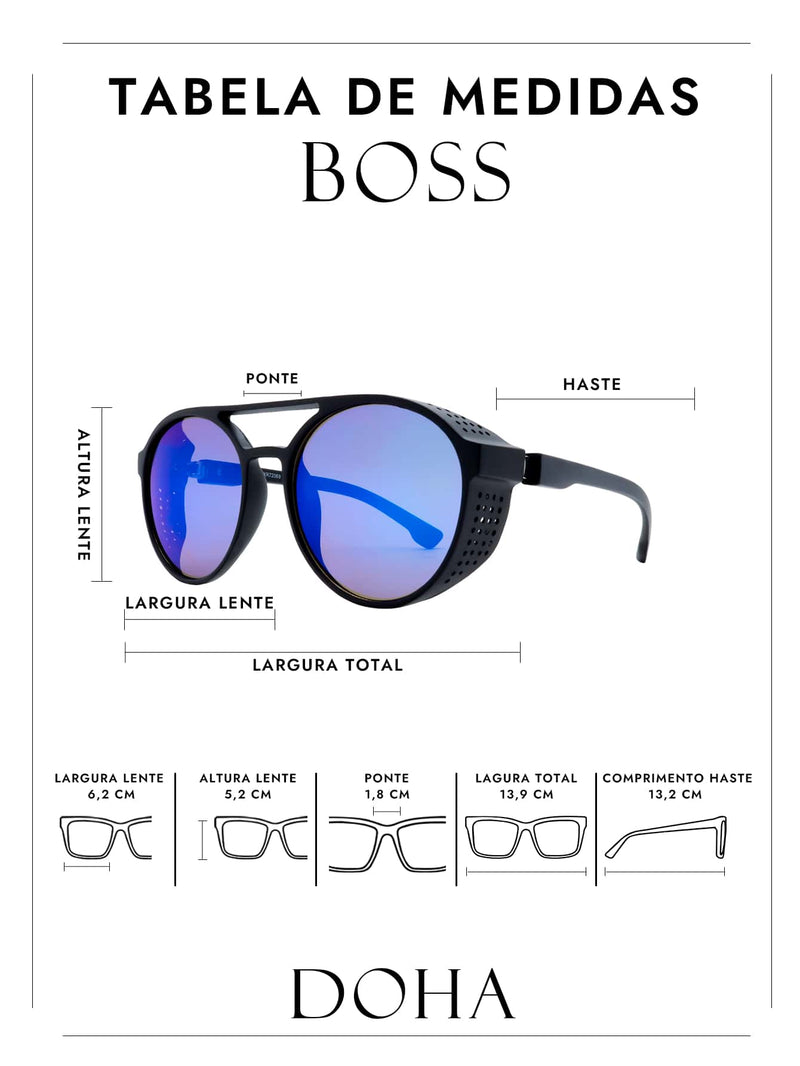 Gafas de sol Steampunk Boss Doha para hombre
