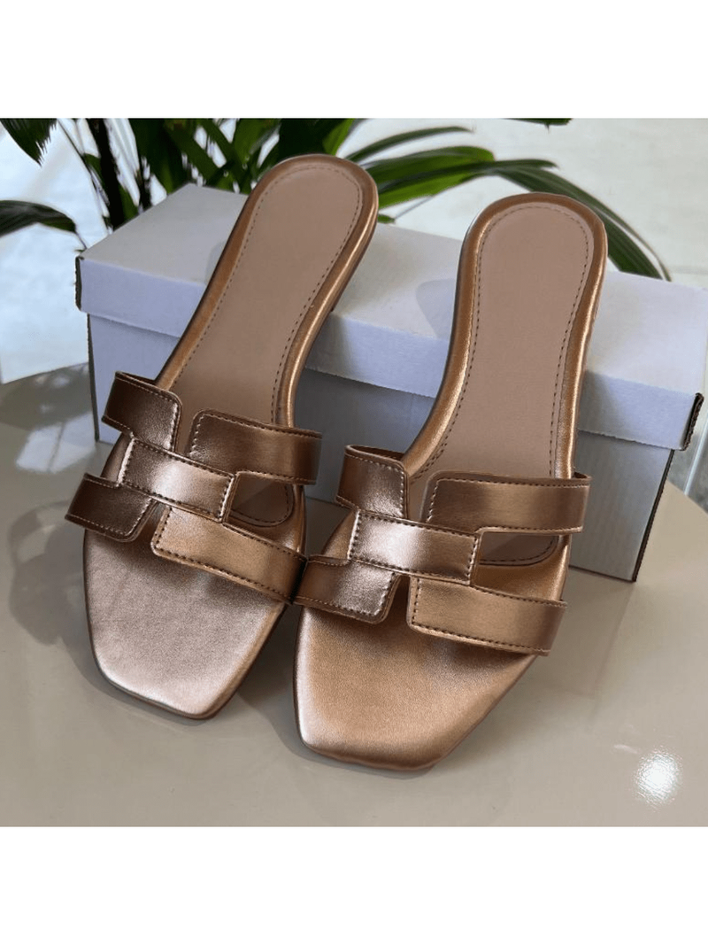 Sandalias planas casuales de verano para mujer