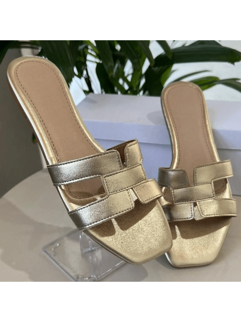 Sandalias planas casuales de verano para mujer
