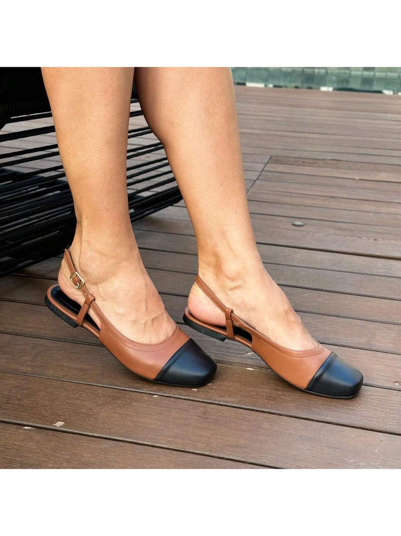 Zapatos de muñeca para mujer con punta abierta