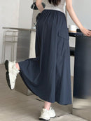 DAZY Women's Solid Color Umbrella Work Skirt