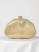 Mini Bolsa de Concha em Couro PU