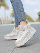 Patins 4 Rodas Juvenil com Rodas Destacáveis e Design Fashion