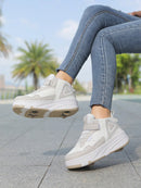 Patins 4 Rodas Juvenil com Rodas Destacáveis e Design Fashion