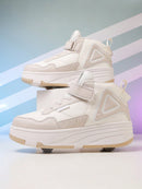 Patins 4 Rodas Juvenil com Rodas Destacáveis e Design Fashion