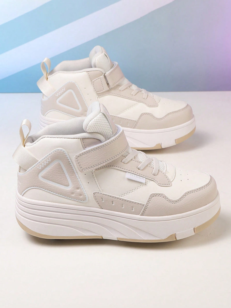 Patines de 4 ruedas mejorados para adolescentes, otoño y primavera, diseño moderno con cordones, ruedas desmontables, para patinar en interiores y exteriores.