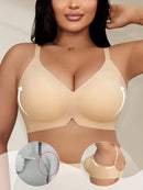 1 Piece Wireless Padded Bra with Soft Support for Plus Size Women