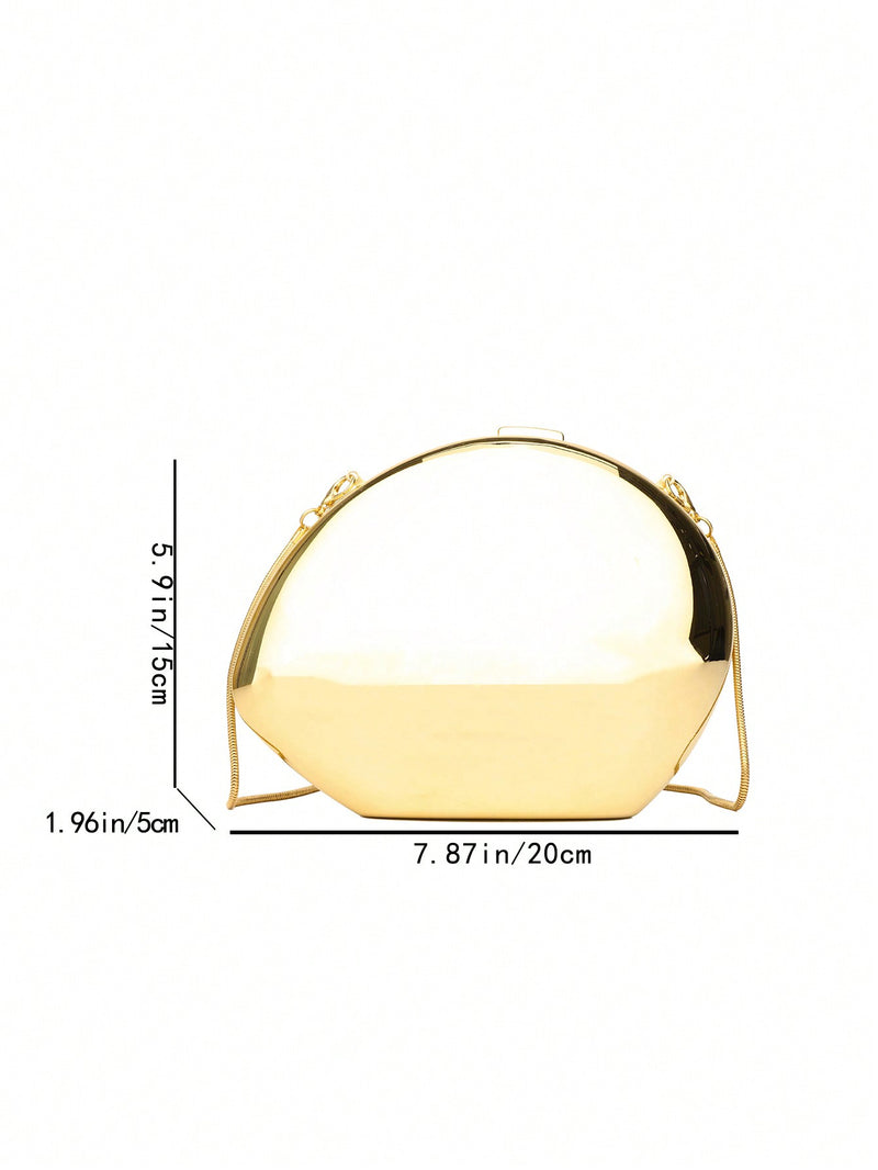 Bolsa Balde Transparente com Strass e Pérolas