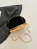 Bolsa Balde Transparente com Strass e Pérolas