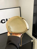 Bolsa Balde Transparente com Strass e Pérolas