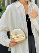 Bolsa Balde Transparente com Strass e Pérolas