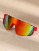 1/2/3/5 Pcs All-match Street Style Y2K Reflective Fashion Glasses for Men, Outdoor Cycling Running Mountaineering Skiing Accessories