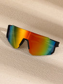 1/2/3/5 Pcs All-match Street Style Y2K Reflective Fashion Glasses for Men, Outdoor Cycling Running Mountaineering Skiing Accessories