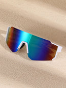 1/2/3/5 Pcs All-match Street Style Y2K Reflective Fashion Glasses for Men, Outdoor Cycling Running Mountaineering Skiing Accessories