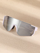 1/2/3/5 Pcs All-match Street Style Y2K Reflective Fashion Glasses for Men, Outdoor Cycling Running Mountaineering Skiing Accessories