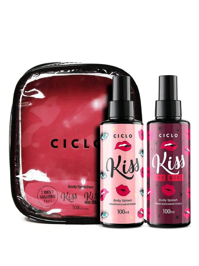 Estuche Kiss + Kiss You More Body Splash con 100 ml cada ciclo cosmético
