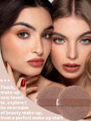 15 Pieces Makeup Brush Set, Including Powder Brush, Blush Brush, Highlighter Brush, Eyeshadow Brush, Eyelash Brush, Eyeliner Brush, Angled Makeup Sponge, Round Makeup Sponge, Round Powder Puff, Round Powder Puff