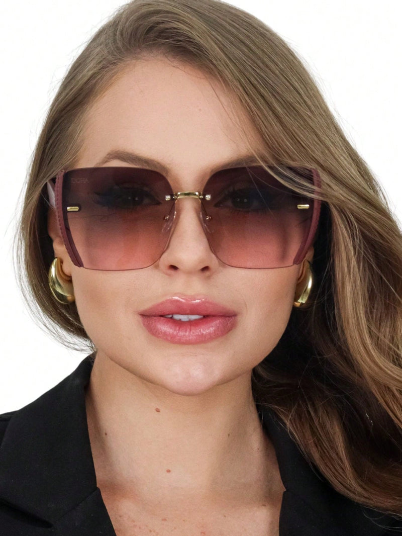 Gafas de sol cuadradas elegantes para mujer con protección UV400