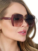 Women's Elegant Square Sunglasses UV400 Protection