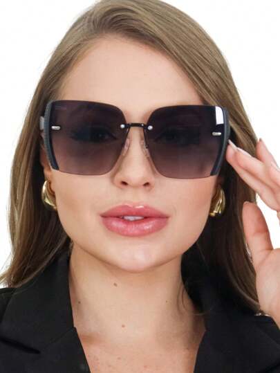 Gafas de sol cuadradas elegantes para mujer con protección UV400