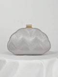 Mini Bolsa de Concha em Couro PU