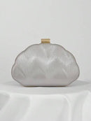 Mini Bolsa de Concha em Couro PU