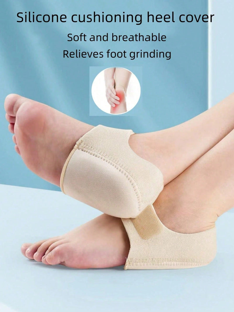 Plantillas antidesgaste para el talón, 1 par, con acolchado de silicona, para calzado deportivo e informal.