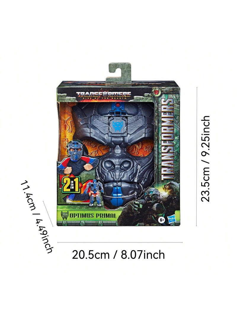 Juguetes Transformers de Hasbro: Transformers: El Despertar de las Bestias, Máscara Convertible Optimus Primal 2 en 1, 6 años en adelante, 23 cm