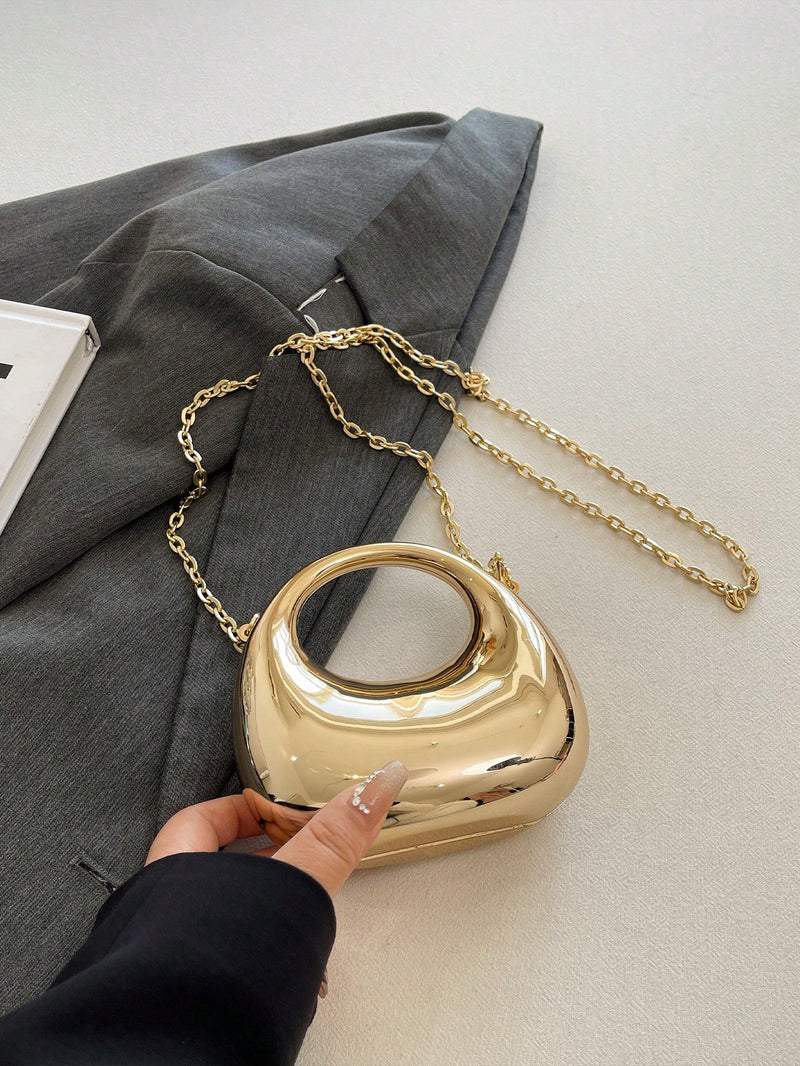 Bolso de mano de acrílico en miniatura para mujer, moderno y bandolera.