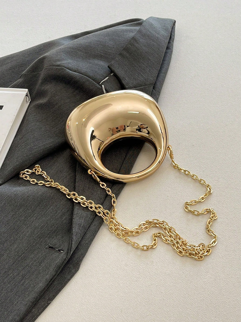 Bolso de mano de acrílico en miniatura para mujer, moderno y bandolera.