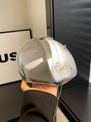 Bolsa Balde Transparente com Strass e Pérolas