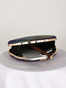 Mini Bolsa de Concha em Couro PU