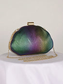 Mini Bolsa de Concha em Couro PU